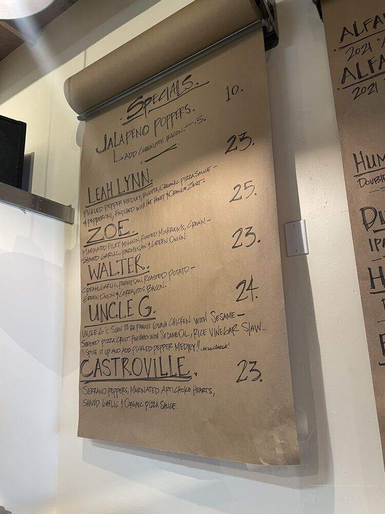 Ozzy's Pizzeria - Watsonville, CA menu_pic