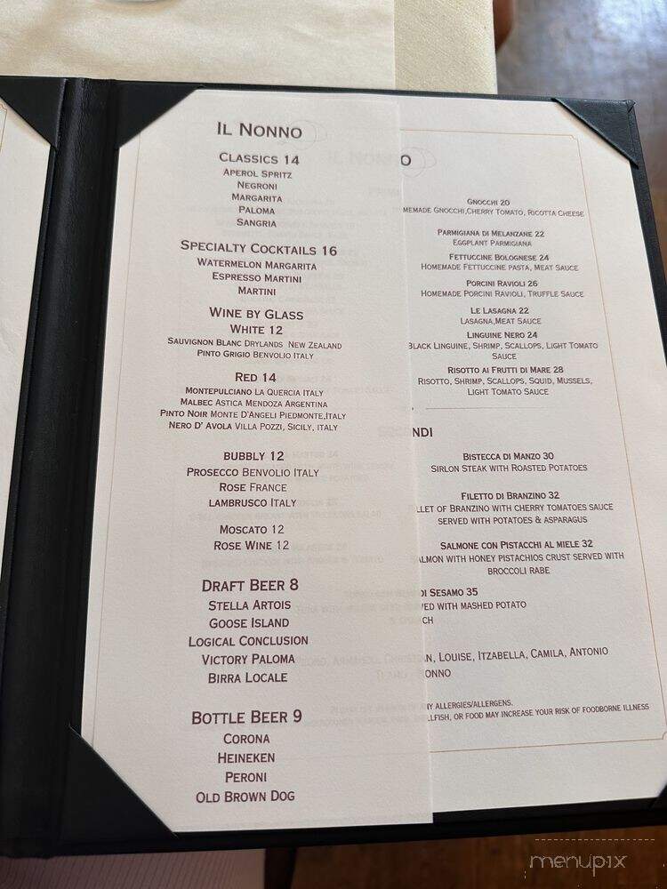 Il Nonno - Queens, NY menu_pic