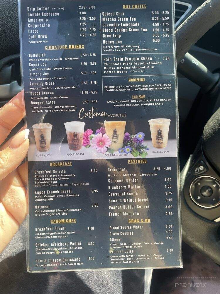 Kuppa Joy - Visalia, CA menu_pic