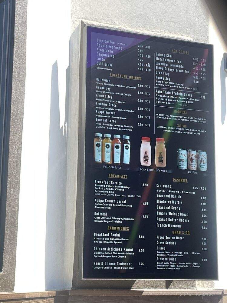 Kuppa Joy - Visalia, CA menu_pic