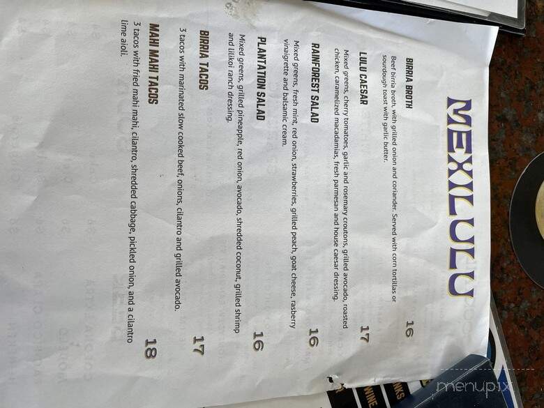 Mexilulu - Honolulu, HI menu_pic