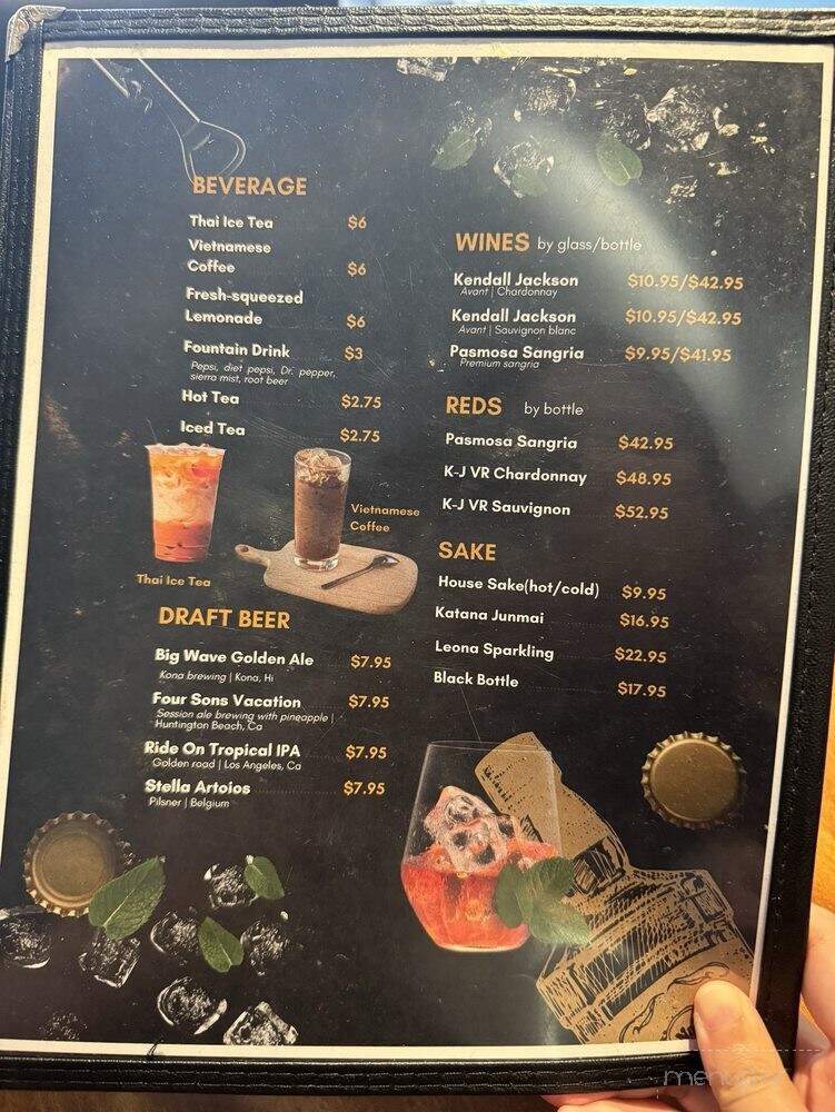 Pho Bulous - Huntington Beach, CA menu_pic