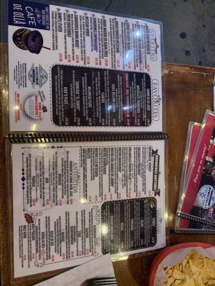 La Vecindad Cantina - Las Vegas, NV menu_pic