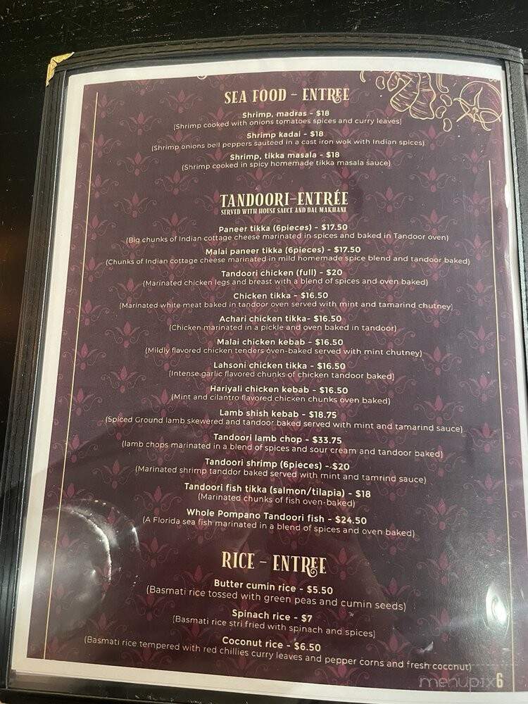 Art of Indian Cuisine - Chicago, IL menu_pic