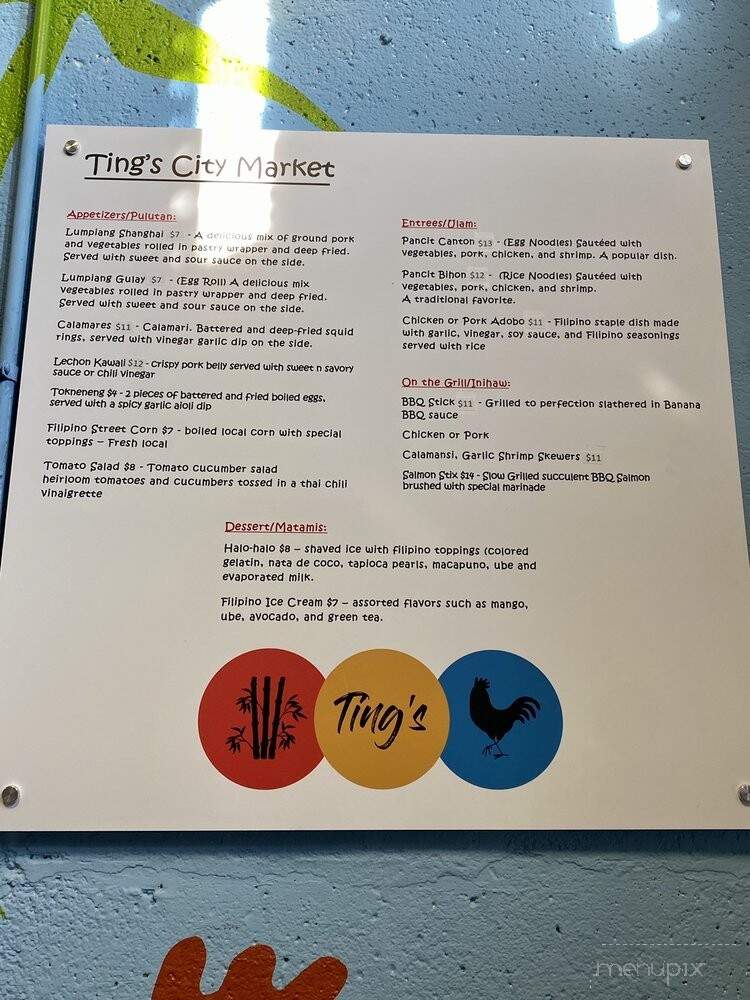 Ting's Filipino Bistro - Kansas City, MO menu_pic