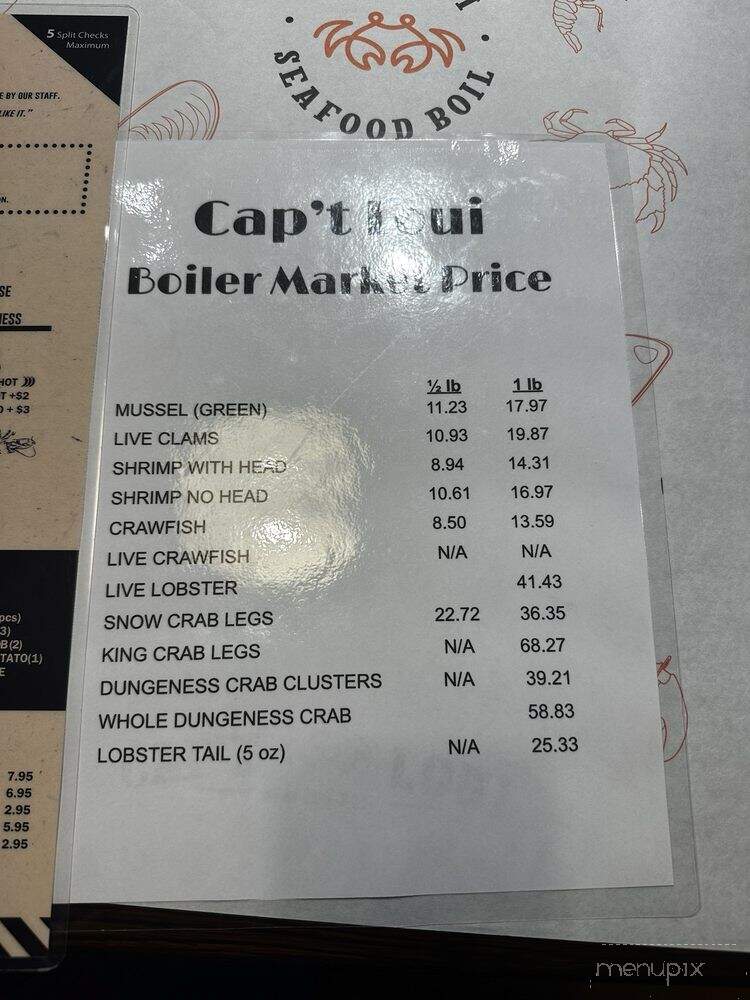 Capt Loui - Carrollton, TX menu_pic