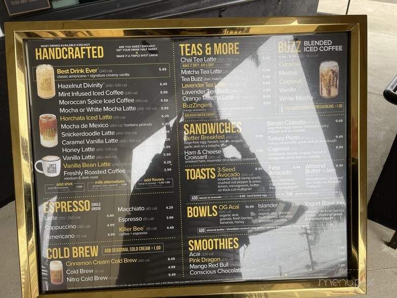 Better Buzz Coffee - Oceanside, CA menu_pic