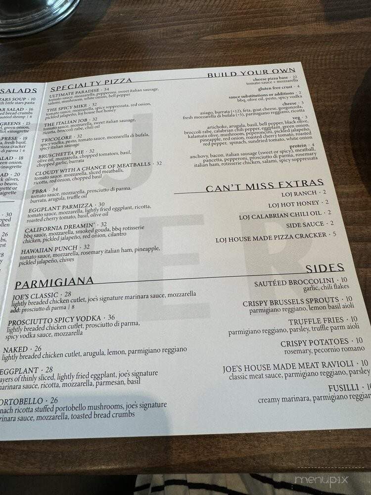 Little Original Joe's - San Francisco, CA menu_pic