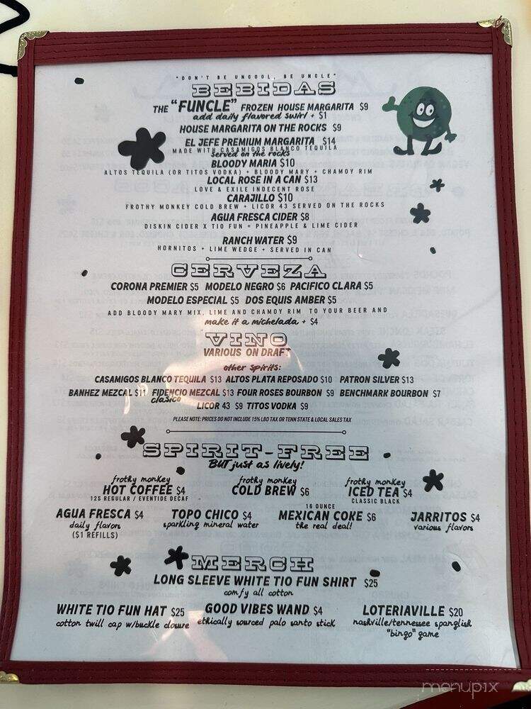Tio Fun - Franklin, TN menu_pic
