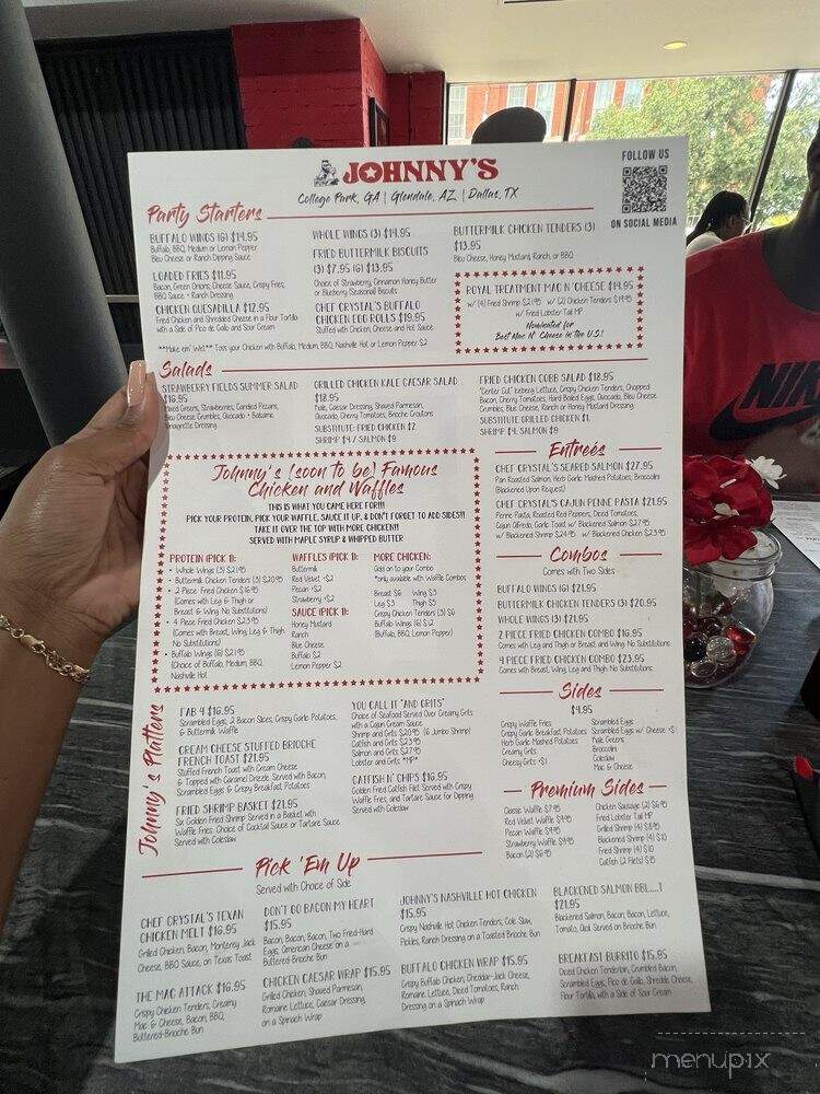Johnny's World Famous Chicken & Waffles - Dallas, TX menu_pic