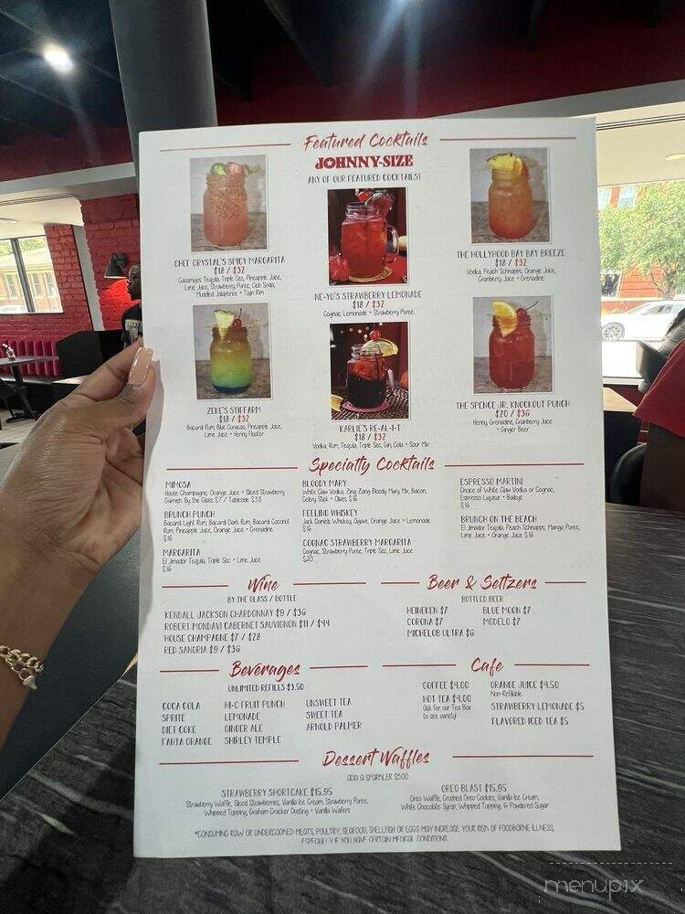 Johnny's World Famous Chicken & Waffles - Dallas, TX menu_pic