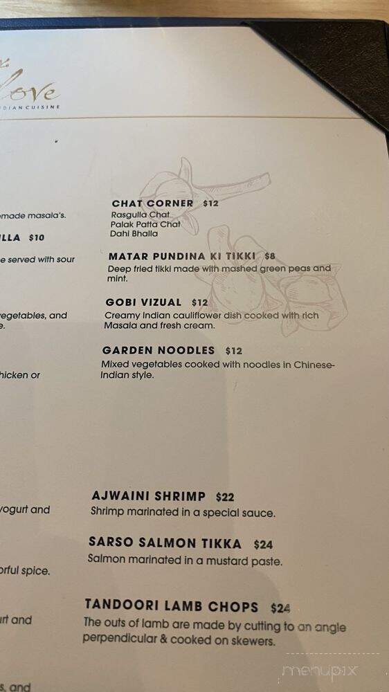 Clove Indian Cuisine - Renton, WA menu_pic