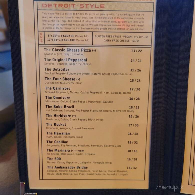 Via 313 Pizza - Centennial, CO menu_pic