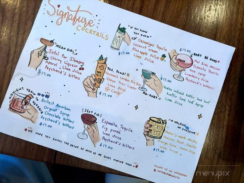 UnTable - Brooklyn, NY menu_pic