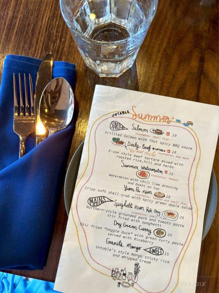 UnTable - Brooklyn, NY menu_pic