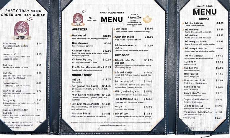 Hanoi Old Quarter - Garden Grove, CA menu_pic
