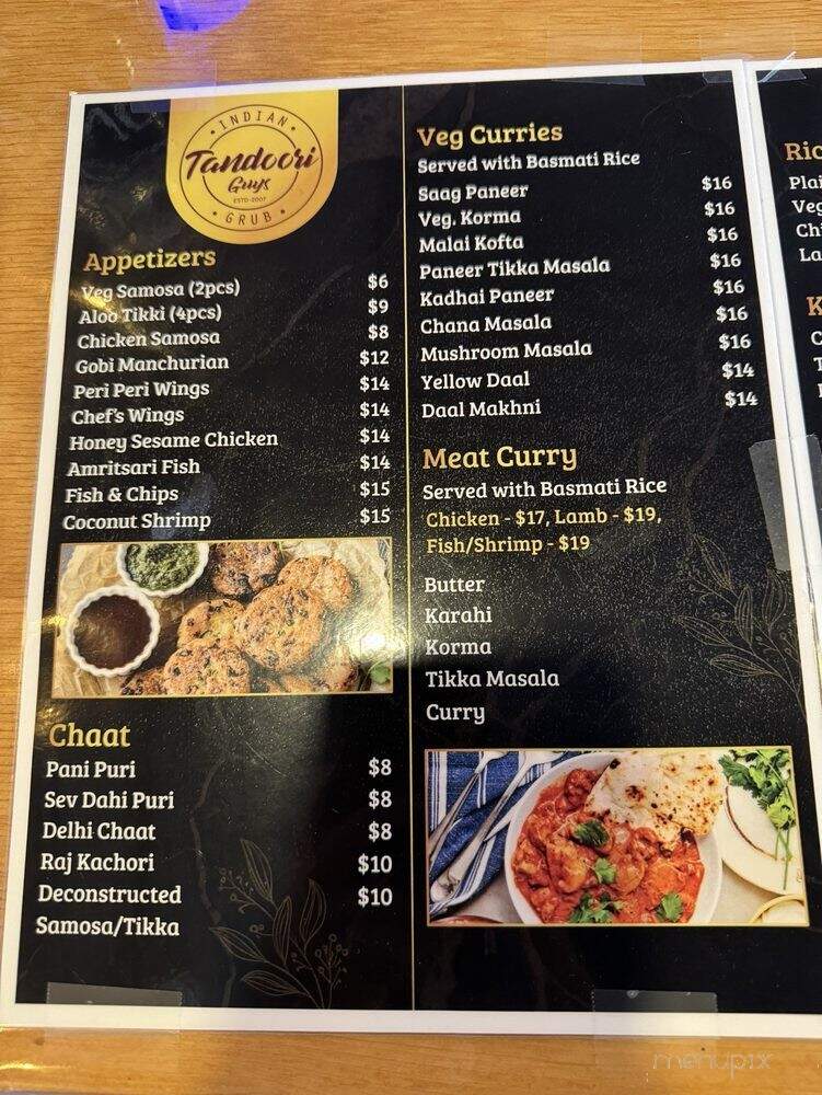 Tandoori Guys - Oceanside, CA menu_pic