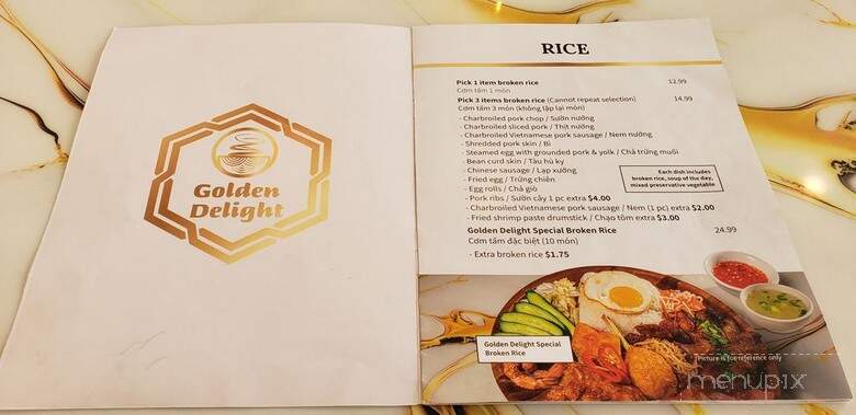 Golden Delight - Rosemead, CA menu_pic