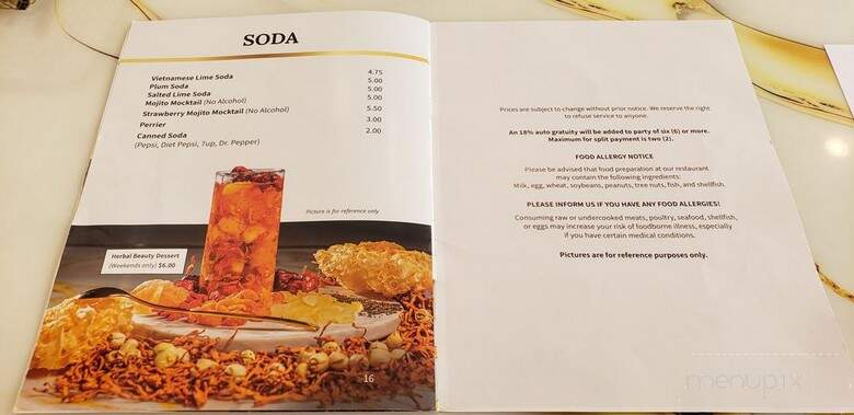 Golden Delight - Rosemead, CA menu_pic