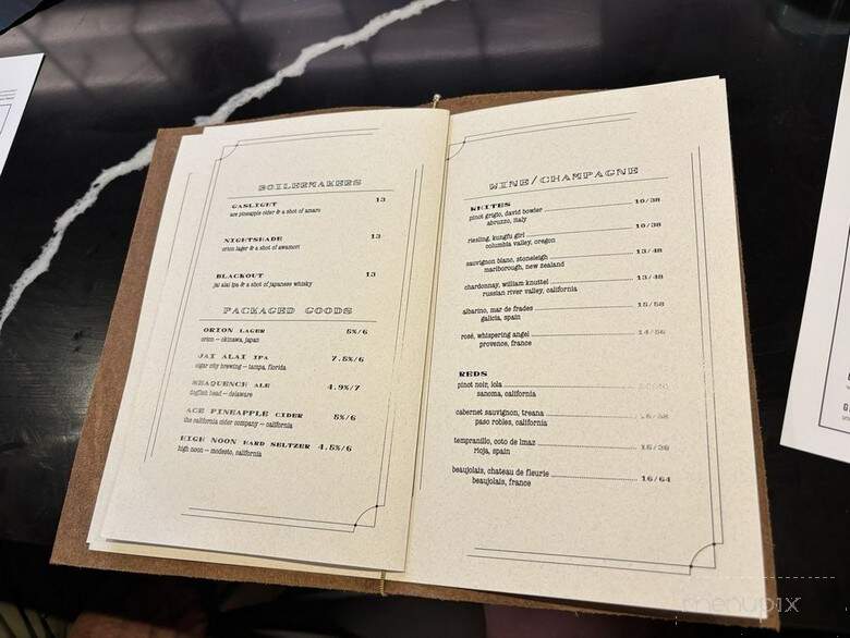 Lamp & Shade Craft Kitchen and Cocktails - Orlando, FL menu_pic