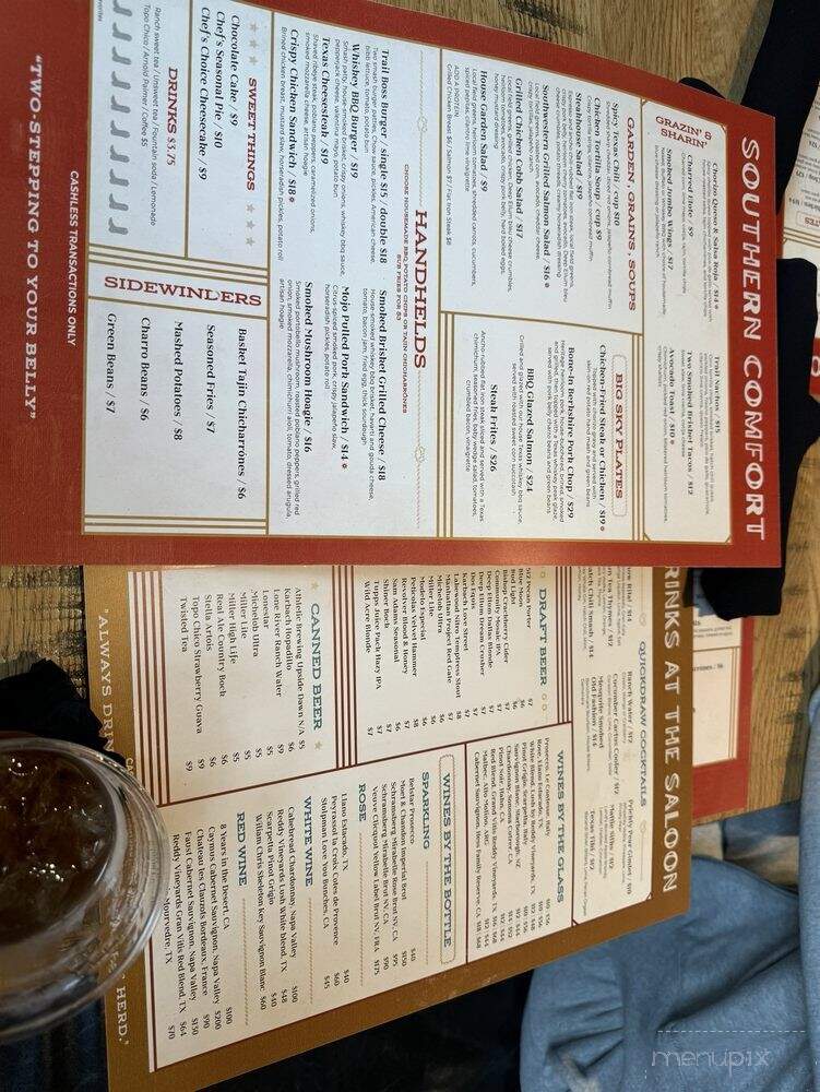 Cowboy Chow - Dallas, TX menu_pic