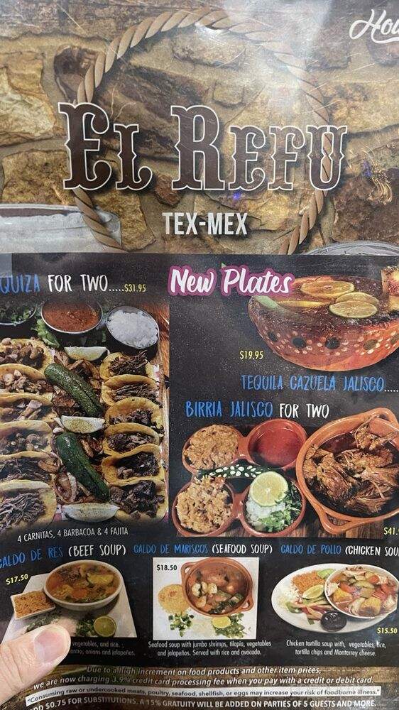 El Refu - Houston, TX menu_pic