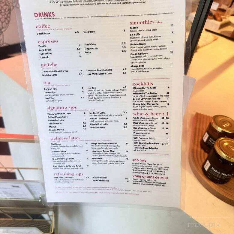 Parakeet Cafe - Beverly Hills, CA menu_pic