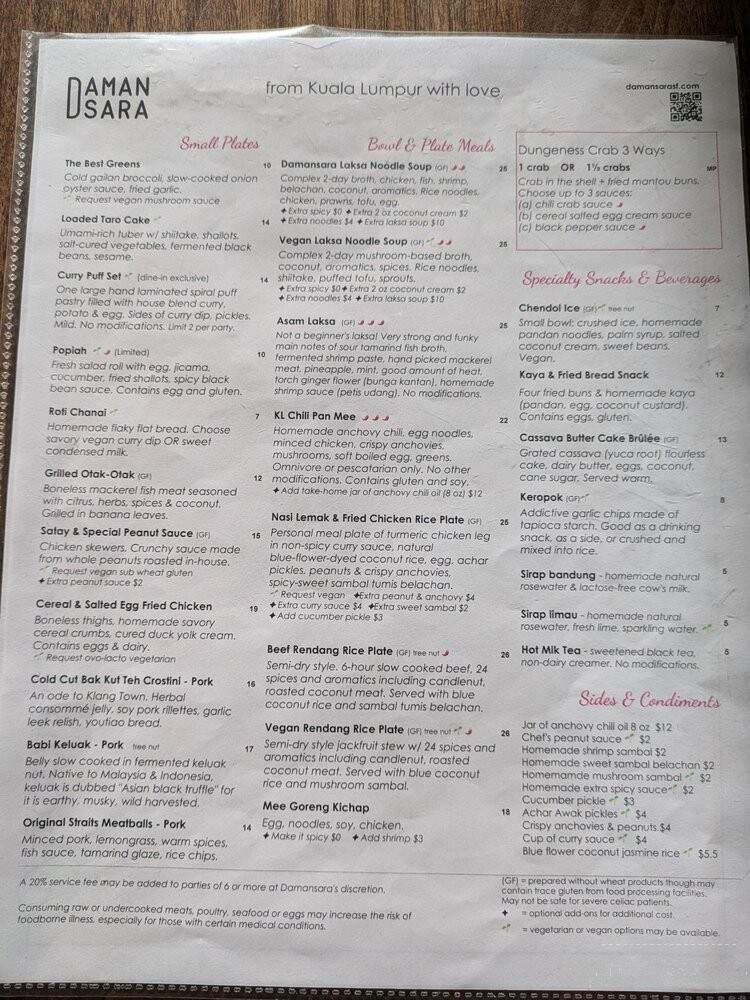Damansara - San Francisco, CA menu_pic