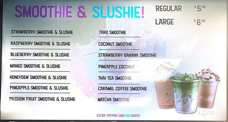 Rainbow Donuts and Smoothies - Chandler, AZ menu_pic