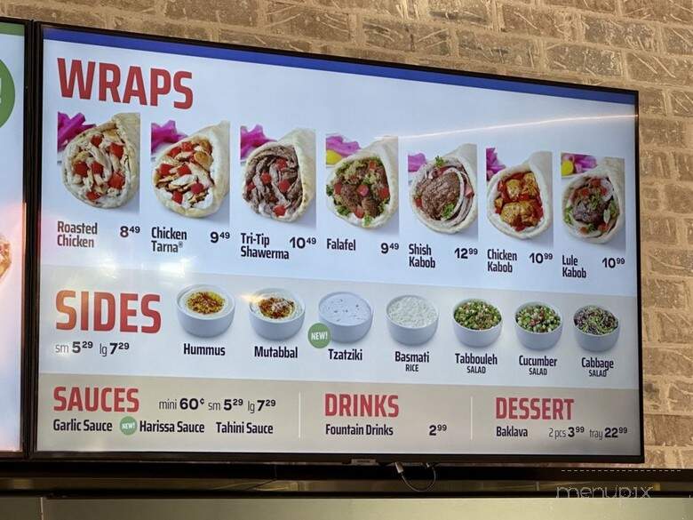 Zankou Chicken - Long Beach, CA menu_pic