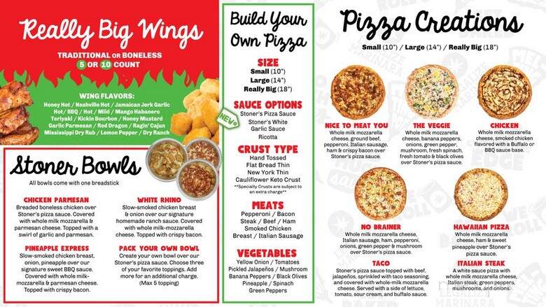 Stoner's Pizza Joint - Valrico, FL menu_pic