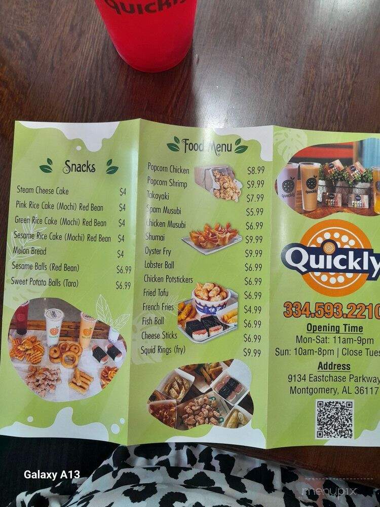 Quickly - Montgomery, AL menu_pic