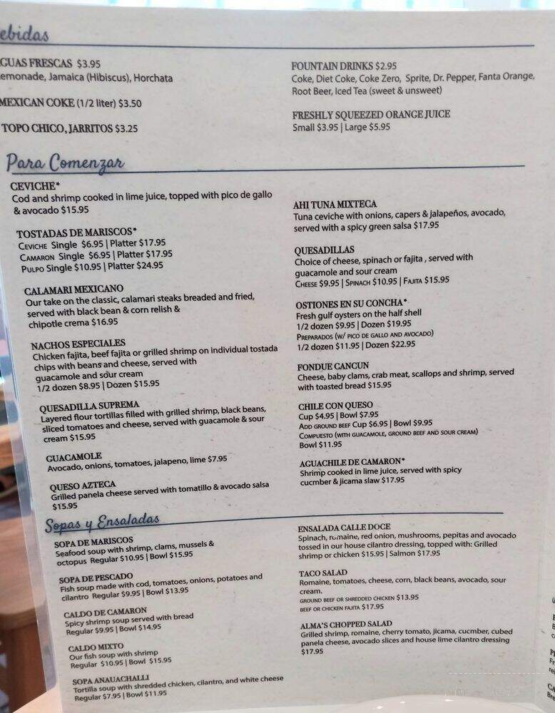 La Calle Doce - Lancaster, TX menu_pic