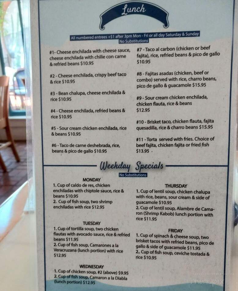 La Calle Doce - Lancaster, TX menu_pic