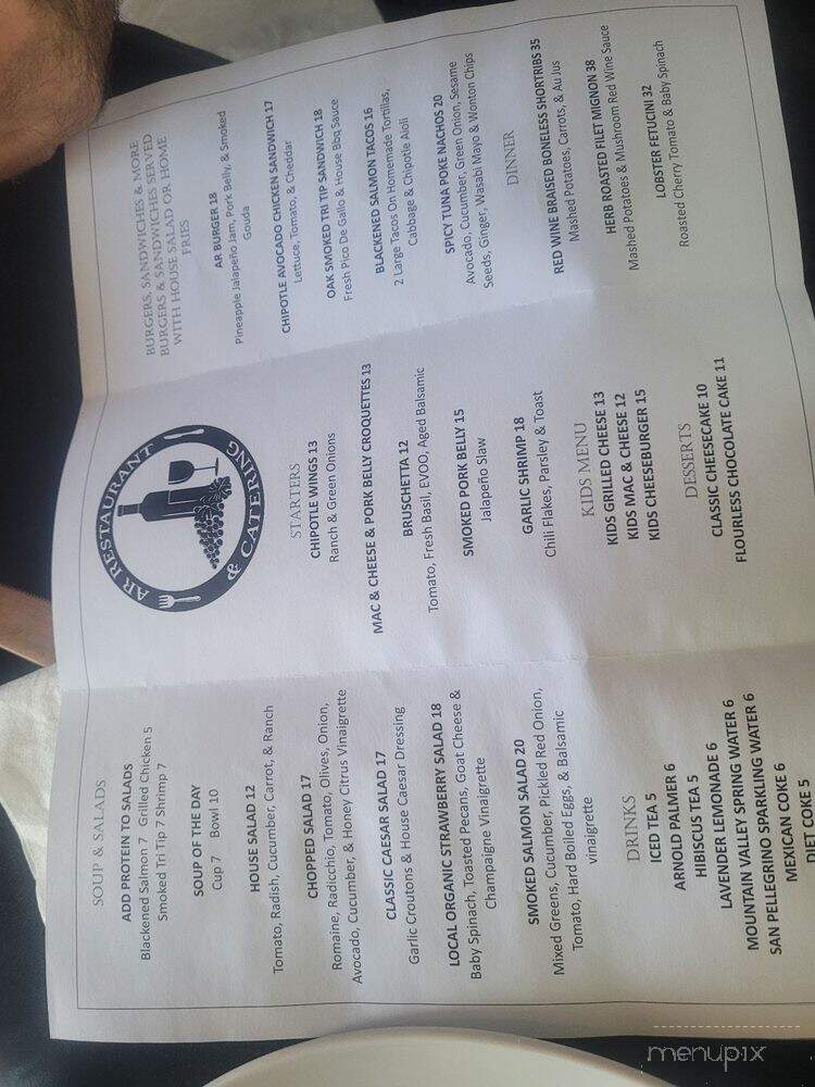AR Restaurant & Catering - Buellton, CA menu_pic