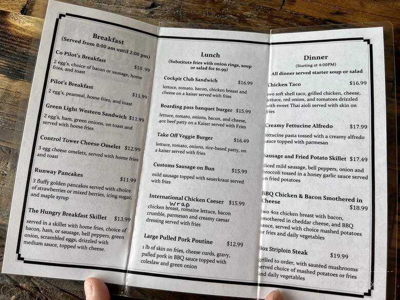 Hungry Hanger - Wiarton, ON menu_pic