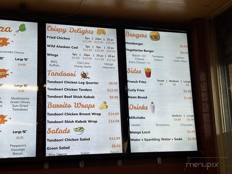 Baba Joe Pizza & Tandoori - Vallejo, CA menu_pic