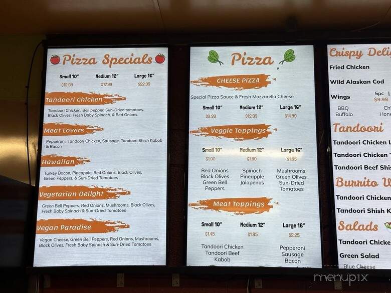 Baba Joe Pizza & Tandoori - Vallejo, CA menu_pic