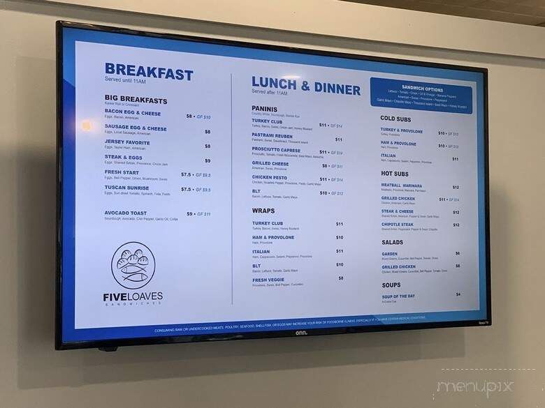 Five Loaves Sandwiches - New Oxford, PA menu_pic