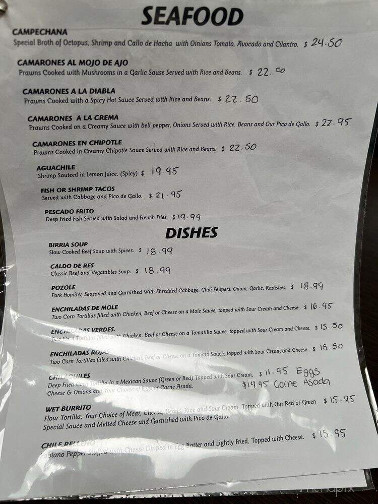 El Gran Taco Restaurant & Bar - Seattle, WA menu_pic