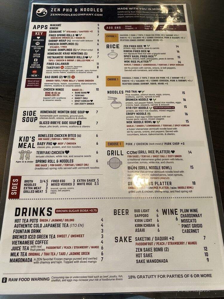 Zen Pho & Noodles - Tampa, FL
