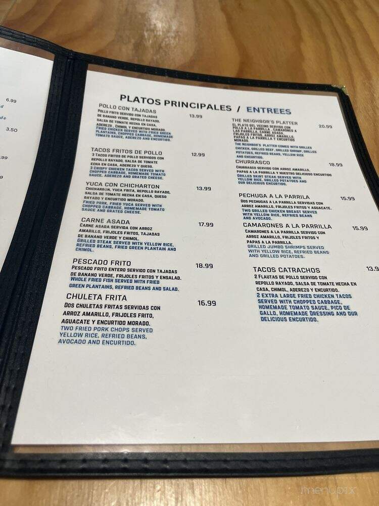 The Neighbor's Restaurant - Auburndale, FL menu_pic