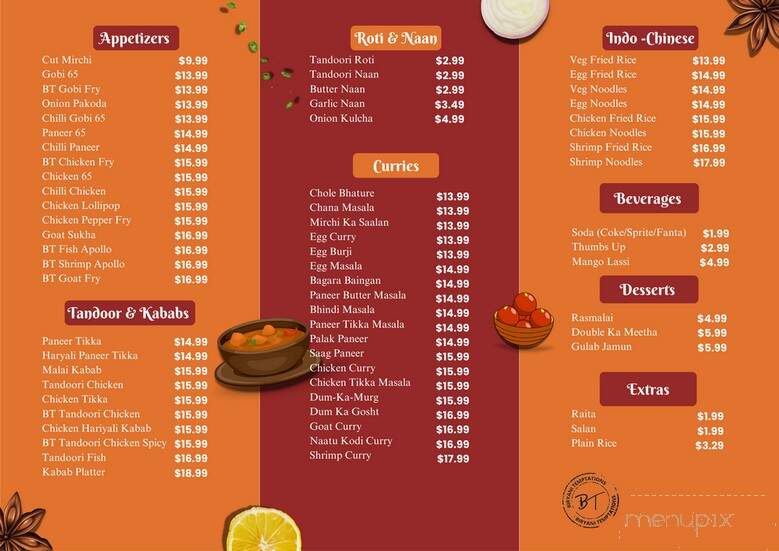 Biryani Temptations - Canoga Park, CA menu_pic