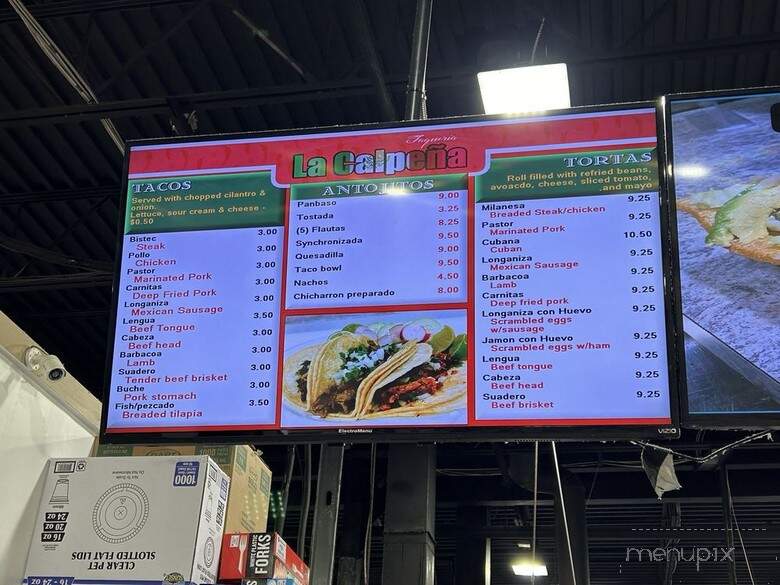 Taqueria La Calpena 2 - Mansfield, NJ menu_pic