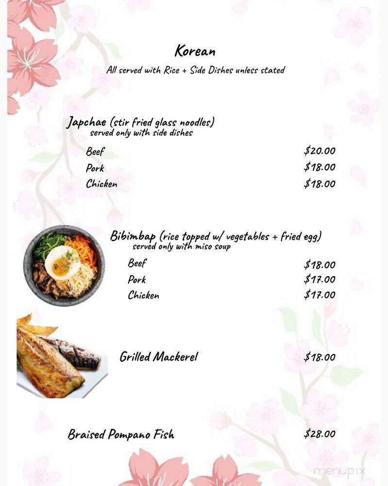 Sushi & K fusion - Fenton, MO menu_pic