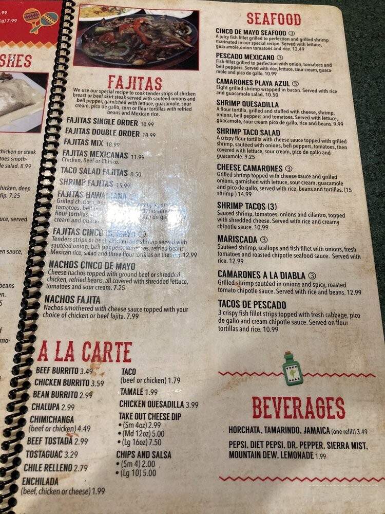 Cinco De Mayo - Okmulgee, OK menu_pic