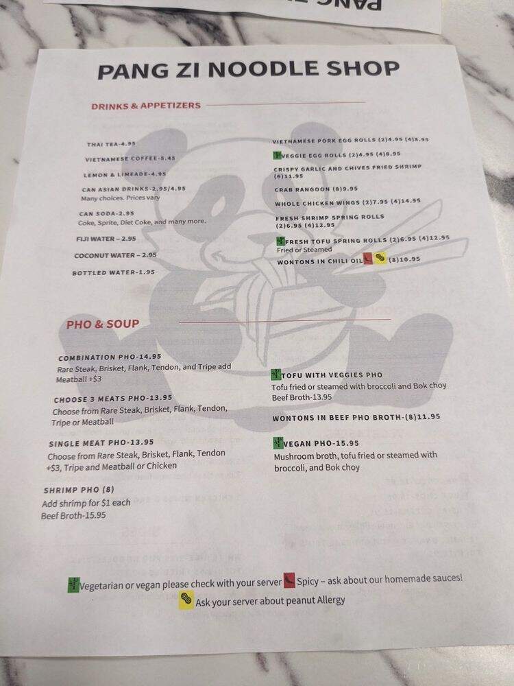 Pang Zi Noodle Shop - Goleta, CA menu_pic