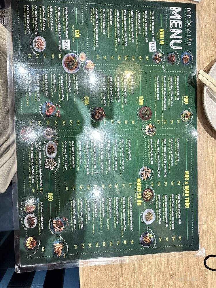 BEP OC & LAU - Houston, TX menu_pic