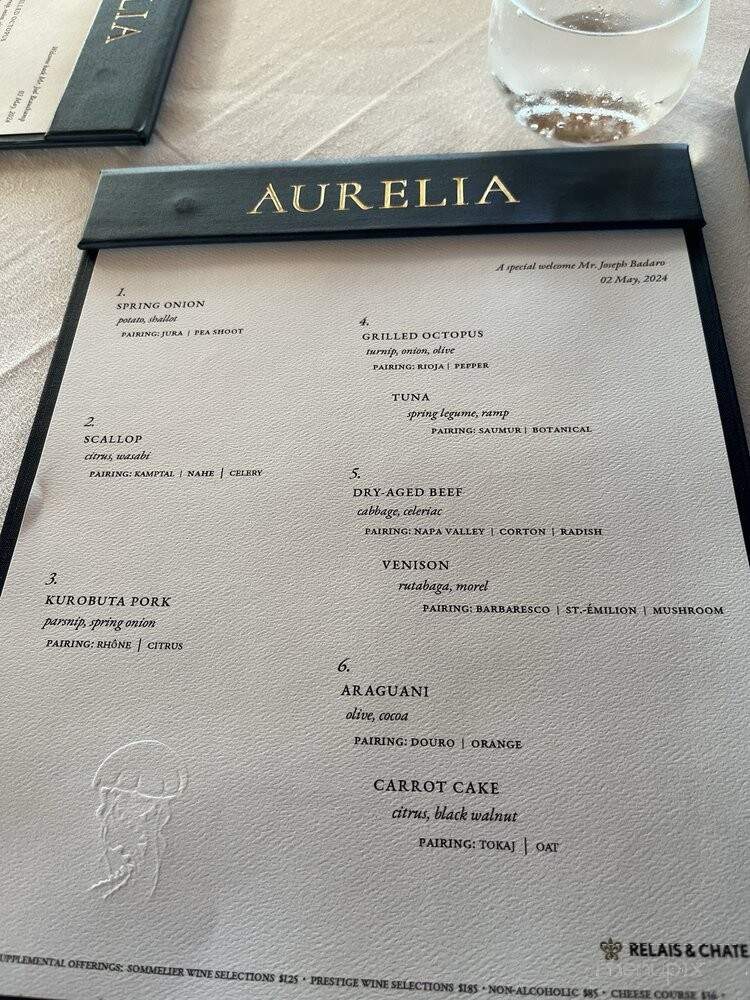 Aurelia - Newport, RI menu_pic