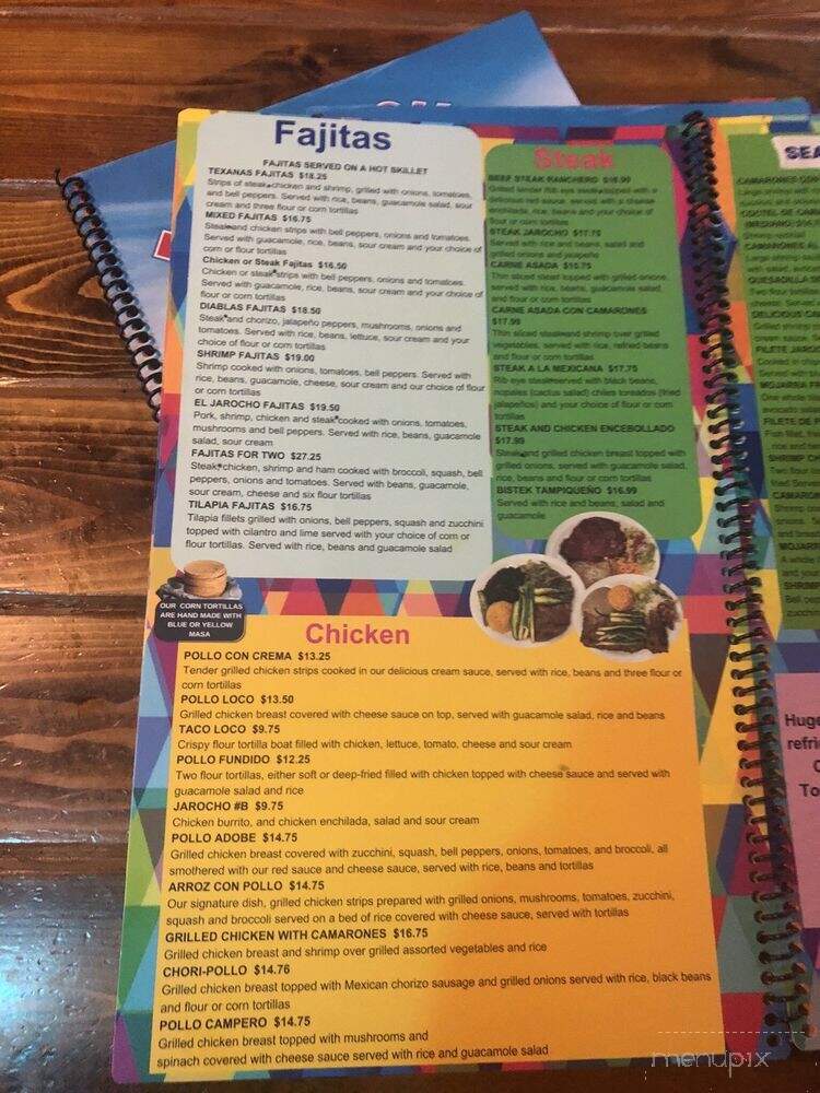 El Jarocho Mexican Grill - Brevard, NC menu_pic